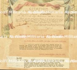 Ensemble de documents et citation d'artilleurs canadiens des 1st, 3rd et 6th Canadian Siege Battery en France dont citation francaise pour la bataille de Hill 70 à Lens — miniature 6