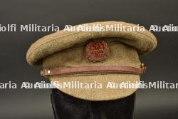 Casquette hivernale canadienne de 1916 modifiée avec badge du 5th Battalion CEF Western Cavalry — photo 1