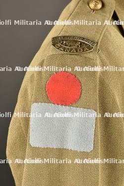 Tunique du Captain P. B. Johnson montée avec insignes du 1st Canadian Mounted Rifles — photo 13