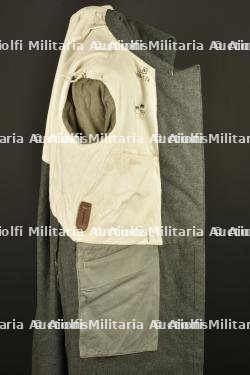 Capote allemande feldgrau M1915 d'un artilleur bavarois. German feldgrau Model 1915 greatcoat of a Bavarian artilleryman. — photo 4