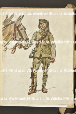 Carnet de croquis du peintre Lucien Jonas sur l'armée anglaise et indienne en juin 1915 — photo 3