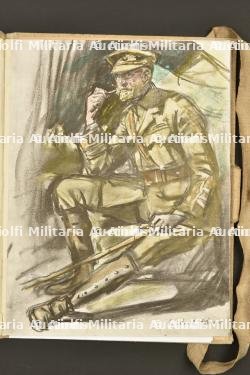 Carnet de croquis du peintre Lucien Jonas sur l'armée anglaise et indienne en juin 1915 — photo 4