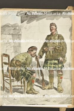 Carnet de croquis du peintre Lucien Jonas sur l'armée anglaise et indienne en juin 1915 — photo 11