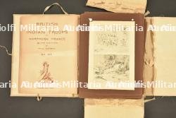 Recueil de croquis sur l'armée indienne et britannique du peintre Paul Sarrut