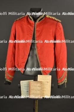 Habit de mess d'un officier britannique du Bengal Staff Corps et livrets
