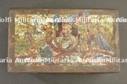 Lot composé d'un pot Kalash matriculé, une lame de Kukri et deux boîtes décorés à motifs de l'armée des Indes — miniature 4