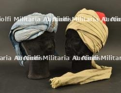 Turban et insigne d'un soldat Punjabi et turban plus récent — miniature 3