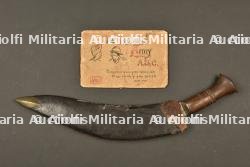 Kukri avec fourreau et livret de caricatures humoristiques de l'armée des Indes — photo 1