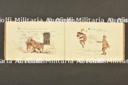 Kukri avec fourreau et livret de caricatures humoristiques de l'armée des Indes — photo 2
