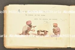Kukri avec fourreau et livret de caricatures humoristiques de l'armée des Indes — photo 3