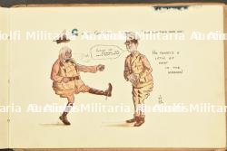 Kukri avec fourreau et livret de caricatures humoristiques de l'armée des Indes — photo 4
