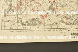 Ensemble de documents allemands cartes et photo aérienne relatifs au secteur de Béthune et la vallée de la Lys — miniature 3