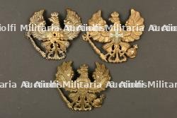 Lot de 3 plaques de casques à pointe prussiens — photo 1