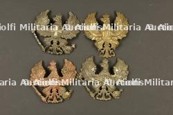 Lot de 4 plaques de casques à pointe prussiens — photo 1