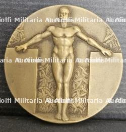 MÉDAILLE D’UNE RENCONTRE SPORTIVE DU SERVICE DE RENSEIGNEMENT DE LA MARINE DE GUERRE ALLEMANDE À L’OUEST (MARINE NACHRICHTEN ABTEILUNG WEST) 1943