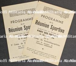 DEUX RARES PROGRAMMES BILINGUES DE REUNIONS SPORTIVES DE LA WEHRMACHT AU PARC DES PRINCES ET AU SATDE DE COLOMBES — photo 2
