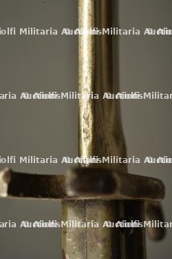 Baïonnette ersatz avec porte fourreau. Ersatz bayonet with frog. — miniature 2