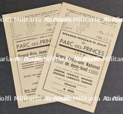 DEUX RARES PROGRAMMES DE COMPETITIONS CYCLISTES AU PARC DES PRINCES — photo 2