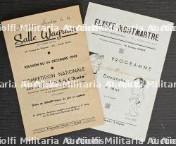 DEUX RARES PROGRAMMES DE COMBATS DE BOXE À LA SALLE WAGRAM ET À L’ÉLYSÉE-MONTMARTRE — photo 1