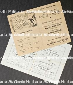 DEUX RARES PROGRAMMES DE COMBATS DE BOXE À LA SALLE WAGRAM ET À L’ÉLYSÉE-MONTMARTRE — miniature 3