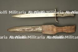 Baïonnette ersatz avec porte fourreau. Ersatz bayonet with frog. — miniature 3