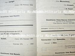 ANNUAIRE DE L’ADMINISTRATION DE L’ÉTAT-MAJOR DE COMMANDEMENT MILITAIRE ALLEMAND DE L’HOTEL MAJESTIC , GESCHÄFTSEINLEITUNG DES KOMMANDOSTABES DES MILITÄRBEFEHLSHABERS IN FRANKREICH PARIS — miniature 6