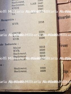 ANNUAIRE DE L’ADMINISTRATION MILITAIRE ALLEMANDE DU GROSS-PARIS, FERNSPRECHVERZEICHNIS DER DEUTSCHEN DIENSTELLEN IN GROSS-PARIS , NACHRICHTENKOMMANDANTUR PARIS. — miniature 5