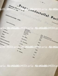 ANNUAIRE DE L’ADMINISTRATION MILITAIRE ALLEMANDE DU GROSS-PARIS , FERNSPRECHVERZEICHNIS DER DEUTSCHEN DIENSTELLEN IN GROSS-PARIS — photo 4