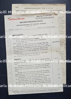 COMPTE-RENDU DU SERVICE D'INFORMATION DES AMBASSADES ALLEMANDES (SECTION K.I.P.D) , PARIS, 13-03-1941