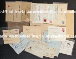 LOT D’ENVELOPPES DE FORMATS DIVERS À ENTÊTES OU À L’ADRESSE D’ADMINISTRATIONS ALLEMANDES À PARIS (X9) — photo 1