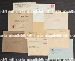 LOT D’ENVELOPPES DE FORMATS DIVERS À ENTÊTES OU À L’ADRESSE D’ADMINISTRATIONS ALLEMANDES À PARIS (X9) — photo 3