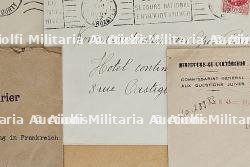 LOT D’ENVELOPPES DE FORMATS DIVERS À ENTÊTES OU À L’ADRESSE D’ADMINISTRATIONS ALLEMANDES À PARIS (X9) — miniature 7