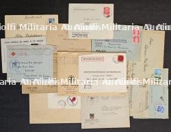 LOT D’ENVELOPPES DE FORMATS DIVERS À ENTÊTES OU À L’ADRESSE DE SERVICES ALLEMANDS OU FRANÇAIS À PARIS (X13)
