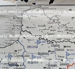 EXCEPTIONNELLE CARTE DES KOMMANDANTURS ALLEMANDES EN FRANCE — miniature 5