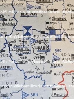 EXCEPTIONNELLE CARTE DES KOMMANDANTURS ALLEMANDES EN FRANCE — photo 7