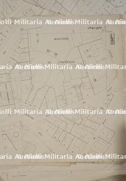 FEUILLE DU CADASTRE DE LA VILLE DE PARIS UTILES PAR LA WEHRMACHT. 1943 — photo 4