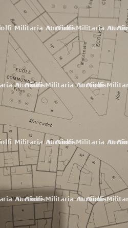 FEUILLE DU CADASTRE DE LA VILLE DE PARIS UTILES PAR LA WEHRMACHT. 1943 — photo 8