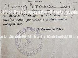 MENU DU RESTAURANT DE LA FONTAINE GAILLON ET LAISSEZ-PASSER , AUSWEIS DU CHEF CAVISTE DE L’ÉTABLISSEMENT — miniature 4
