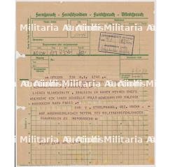 TELEGRAMME DE VON STULPNAGEL À BLUMENTRITT
