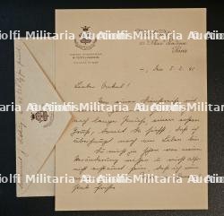 LOT DE DEUX LETTRES À ENTÊTE DE PALACES PARISIENS — miniature 2