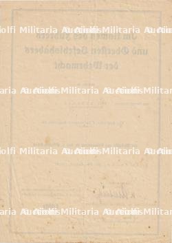 DIPLÔME DE LA MÉDAILLE DU SOUVENIR DU 1er OCTOBRE 1938 , MEDAILLE ZU ERINNERUNG AN DEN 1.OKTOBER 1938 , DIETRICH VON CHOLTITZ , EN CAMPAGNE, 26-06-1940 — miniature 2