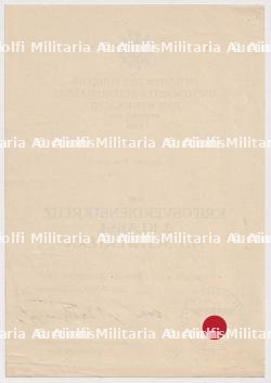 DIPLÔME DE LA CROIX DU MÉRITE DE GUERRE 2è CLASSE AVEC ÉPÉES , KRIEGSVERDIENSTKREUZ 2.KLASSE MIT SCHWERTEN , VON STULPNAGEL , PARIS, 01-09-1942 — miniature 2