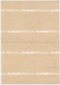 DIPLÔME DE LA CROIX DU MÉRITE DE GUERRE 2è CLASSE AVEC ÉPÉES , KRIEGSVERDIENSTKREUZ 2.KLASSE MIT SCHWERTEN , KRANCKE , PARIS, 20-04-1944 — miniature 2