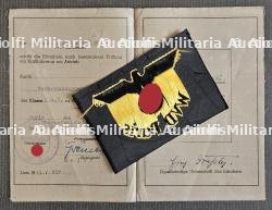 LOT SUR DEUTSCHE REICHSBAHN À PARIS , PERMIS DE CONDUIRE W.V.D, INSIGNE DE MANCHE W.V.D ET LAISSEZ-PASSER H.V.D — miniature 2