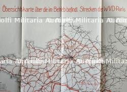LOT DE DEUX CARTES ISSUES DE LA DIRECTION DE LA REICHSBAHN À PARIS SUR LE TRAFFIC FERROVIAIRE EN FRANCE — miniature 2