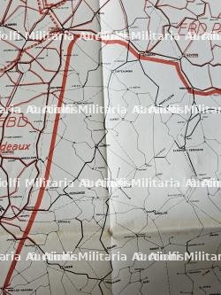 LOT DE DEUX CARTES ISSUES DE LA DIRECTION DE LA REICHSBAHN À PARIS SUR LE TRAFFIC FERROVIAIRE EN FRANCE — miniature 4