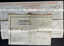 LOT DE DEUX CARTES ISSUES DE LA DIRECTION DE LA REICHSBAHN À PARIS SUR LE TRAFIC FERROVIAIRE EN FRANCE — photo 2