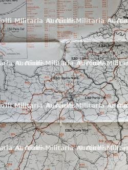 LOT DE DEUX CARTES ISSUES DE LA DIRECTION DE LA REICHSBAHN À PARIS SUR LE TRAFIC FERROVIAIRE EN FRANCE — photo 3
