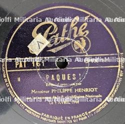 TROIS DISQUE 78 TOURS DE PERSONNALITES DE LA COLLABORATION , MARÉCHAL PÉTAIN (1856-1951), PHILIPPE HENRIOT (1889-1944), JACQUES DORIOT (1898-1945) — miniature 3