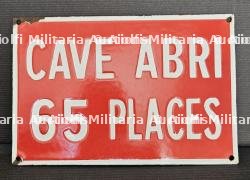 PLAQUE ÉMAILLÉ D’UNE CAVE-ABRI DE LA DÉFENSE PASSIVE — photo 1